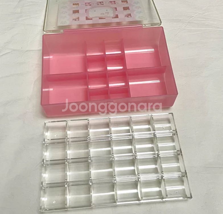 고전 키티 체리 앵두 단추 보관함 수납 정리--3