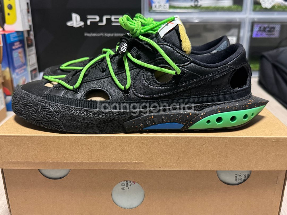 나이키 오프화이트 블레이저 로우 블랙 280--2