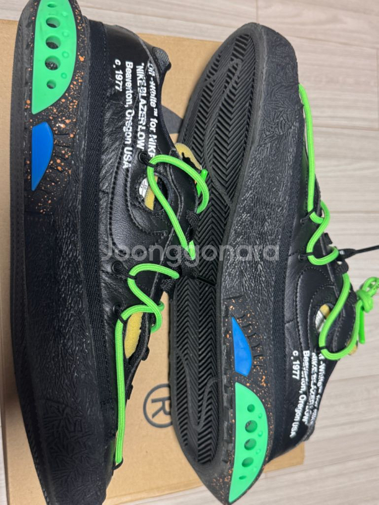 나이키 오프화이트 블레이저 로우 블랙 280--5