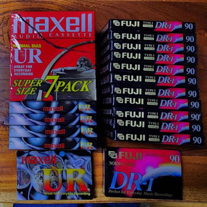 maxell, 후지필름, RCA 신품 노멀 공테이프