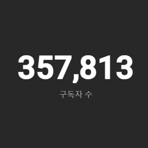 35.7만 구독자 유튜브 채널 판매