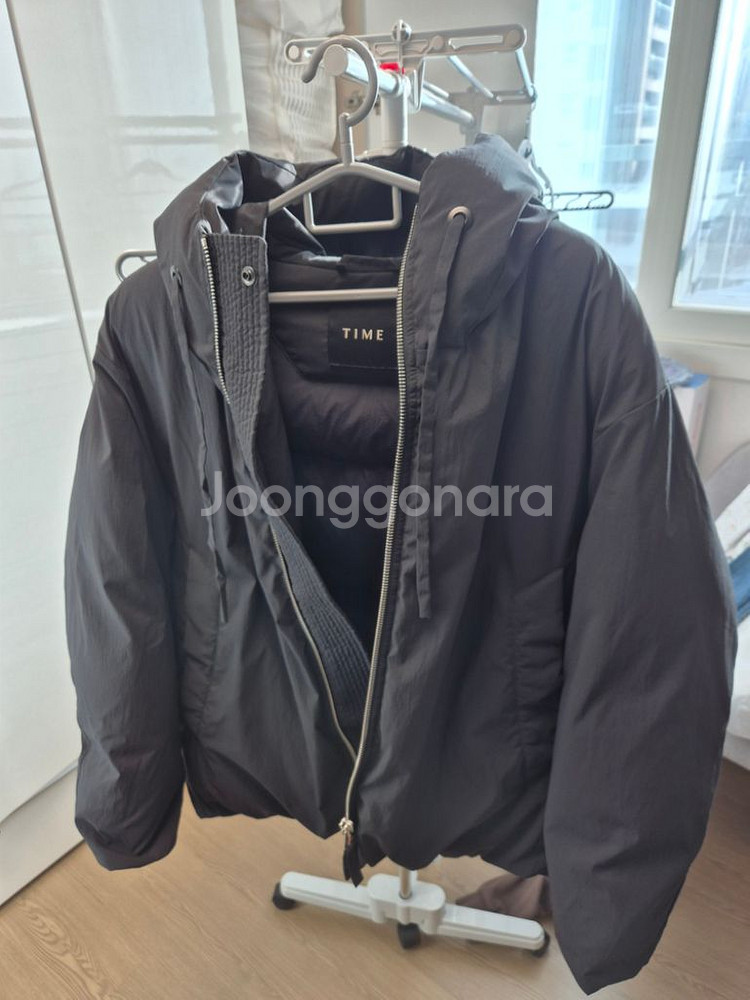 타임옴므 21FW 오버사이즈 구스 패딩 블랙 105--2