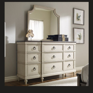 미라지 브룩헤븐 화장대/거울+리프트테이블