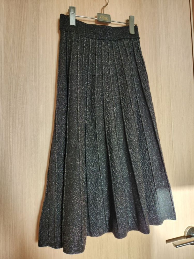 여자 가을겨울스커트 니트치마스커트--1