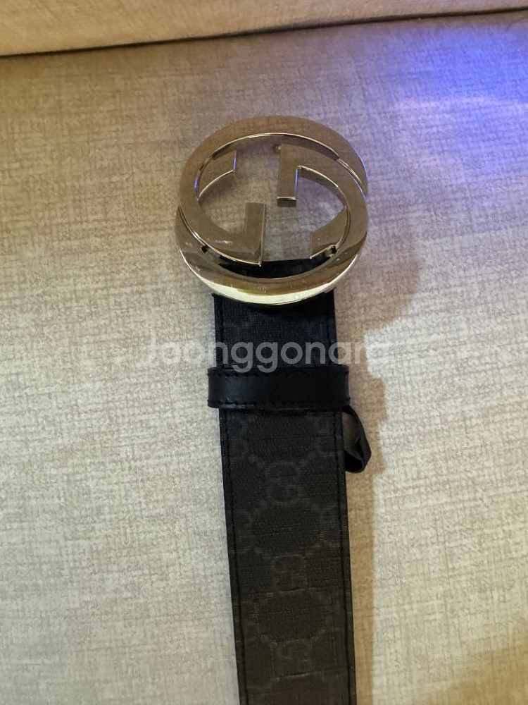 구찌벨트 GG 벨트 시그니처 슈프림 인터로킹--1