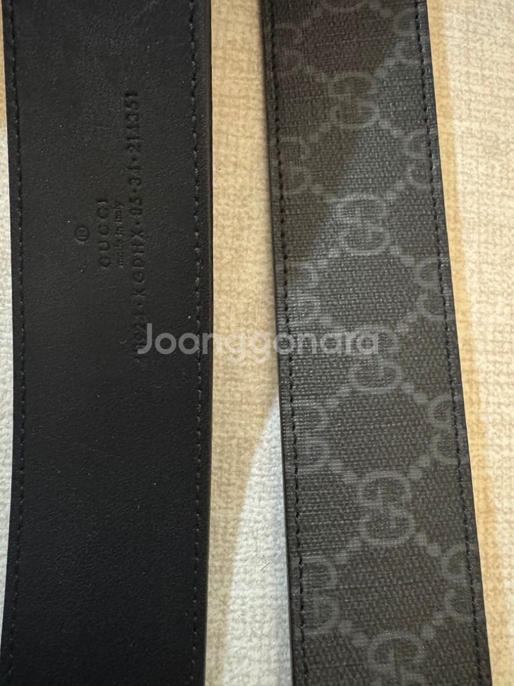 구찌벨트 GG 벨트 시그니처 슈프림 인터로킹--2