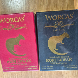 Worcas 루왁 커피 100g 두개