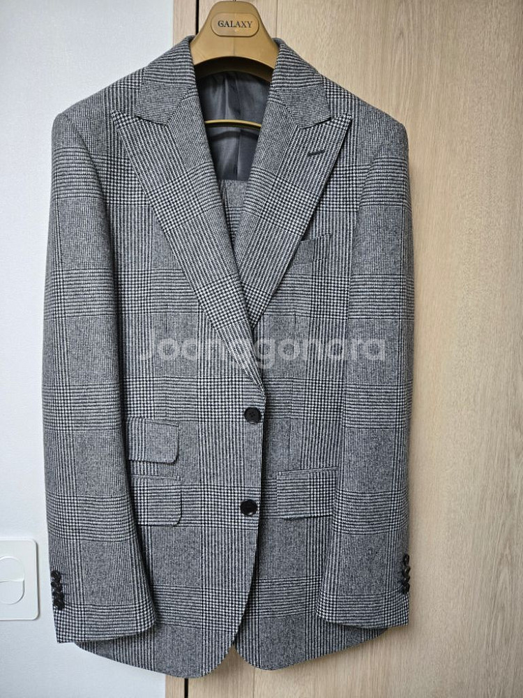 갤럭시GX 글렌체크 겨울 수트 판매--0