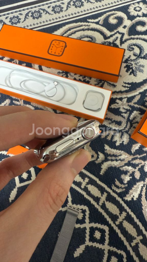 애플워치7 에르메스 41mm 정품스트랩 포함--4