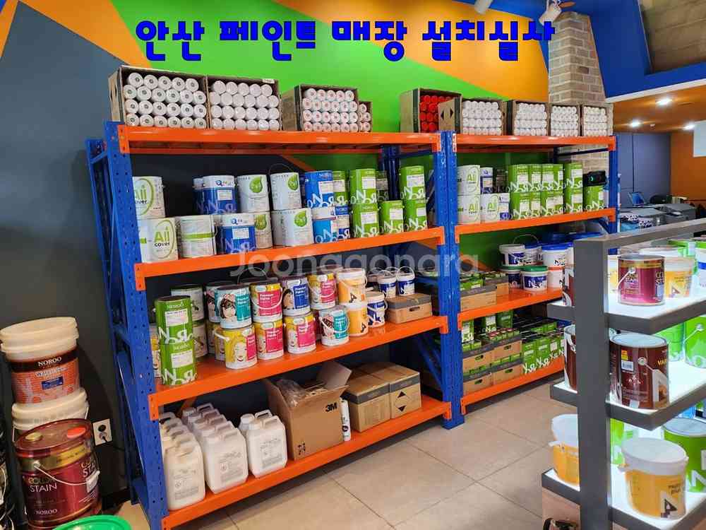 무볼트 조립식 철제 선반 중량랙--1