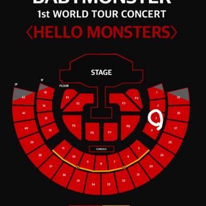 베이비몬스터 콘서트 1/26 1층 2연석 판매합니다!