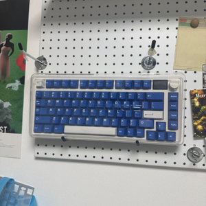 cmk75 키보드 화이트 + 하이무 미드나잇