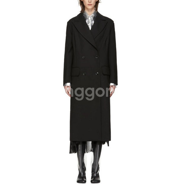 MM6 메종 마르지엘라 더블 브레스티드 코트--0
