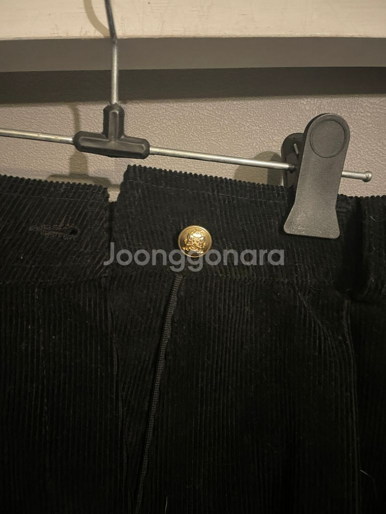 골덴 숏팬츠 블랙--3