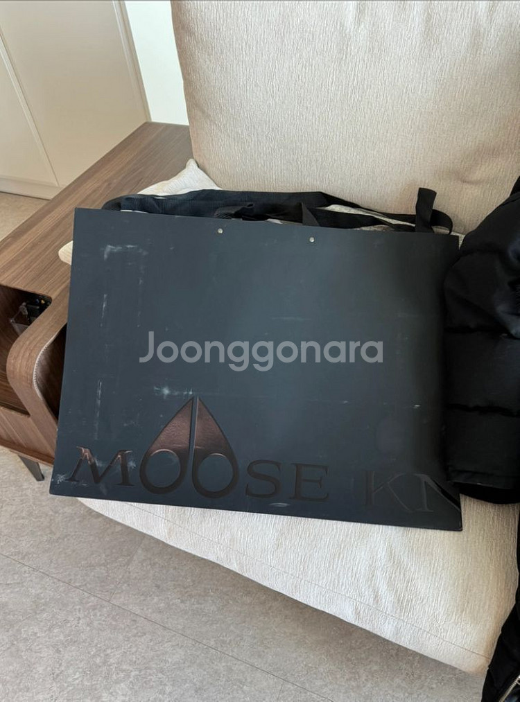 무스너클 롱패딩 정품--7