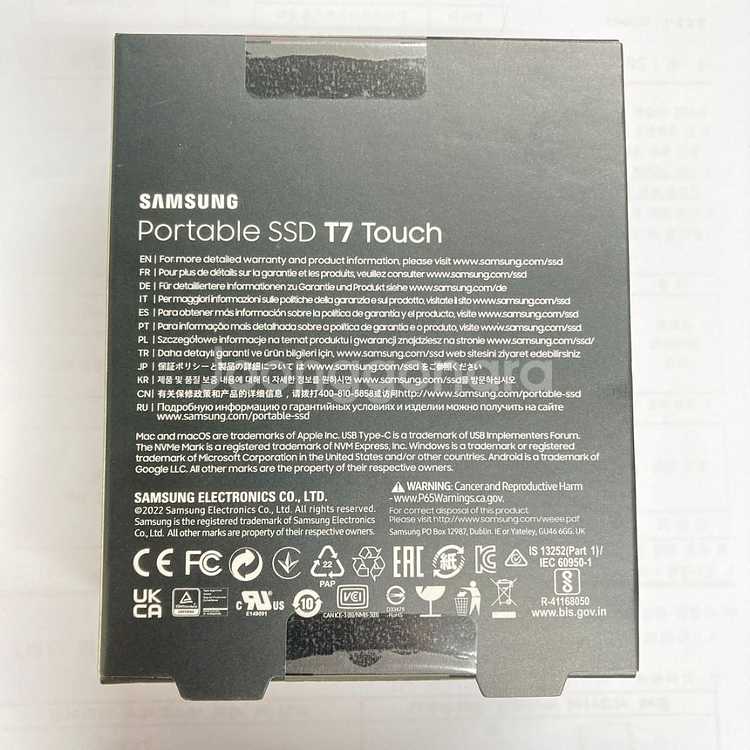 포터블 SSD T7 Touch 1TB 정품 미개봉--1