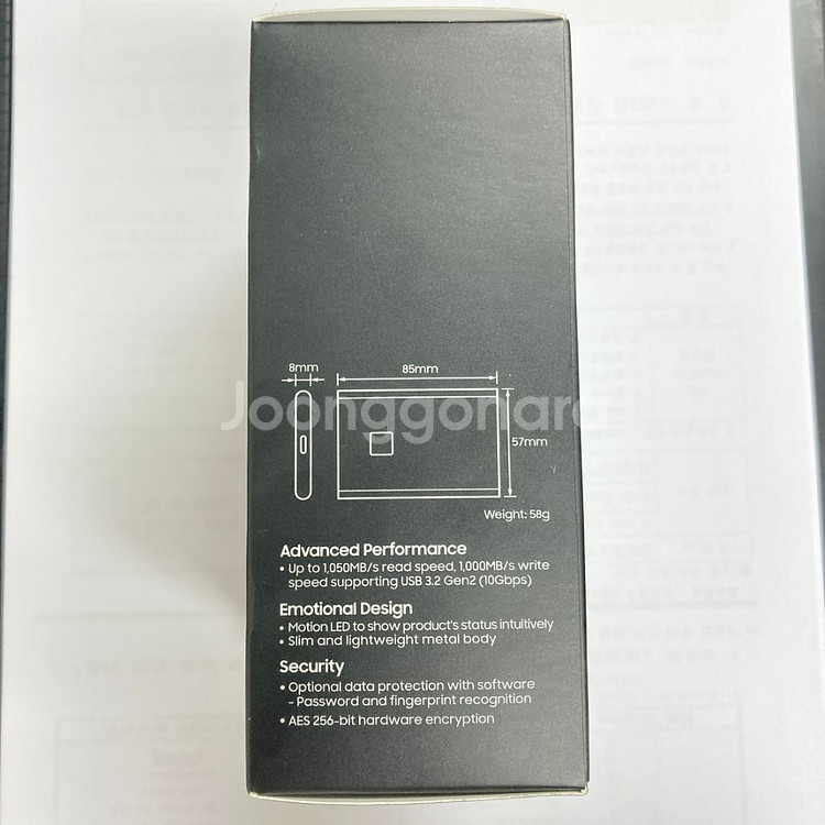 포터블 SSD T7 Touch 1TB 정품 미개봉--4