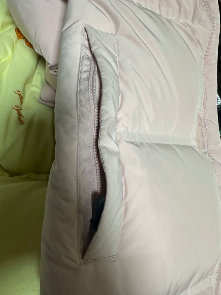 콜롬비아 롱패딩 핑크 xs 중고--1