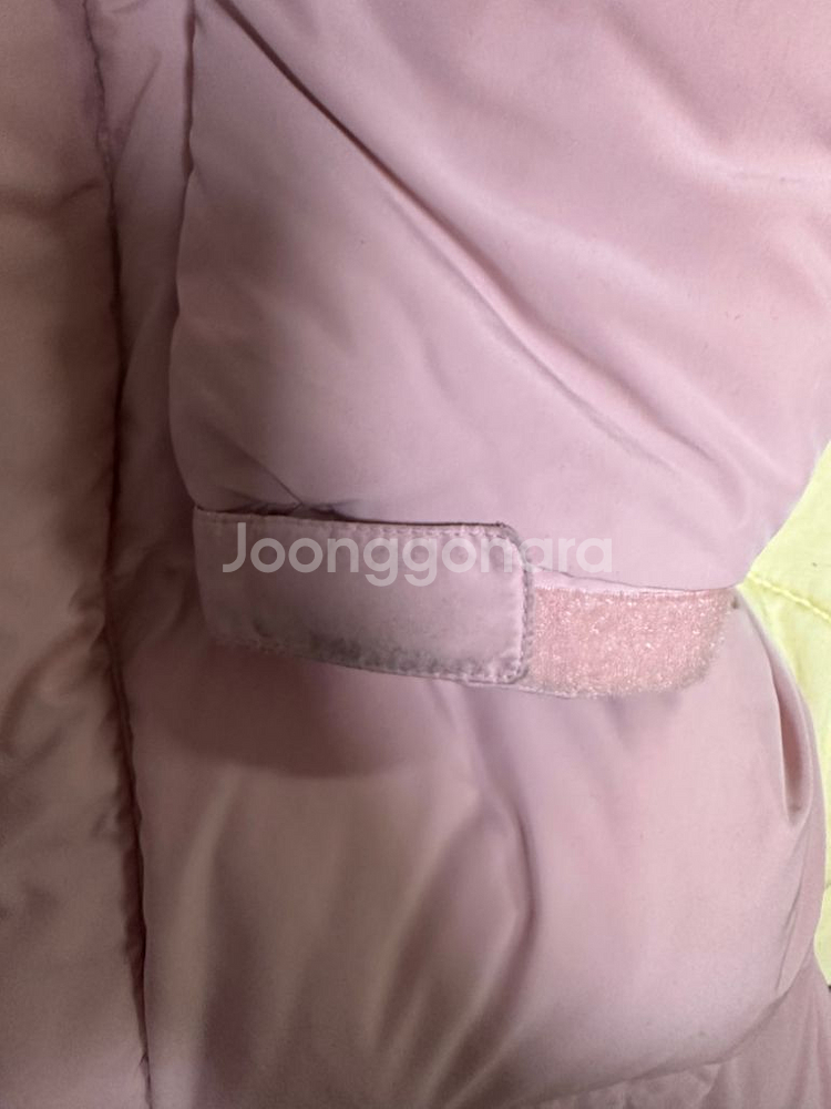 콜롬비아 롱패딩 핑크 xs 중고--3