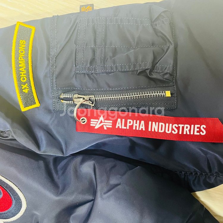 뉴에라 알파인더스트리 콜라보 ma-1 항공 점퍼 모자증--6
