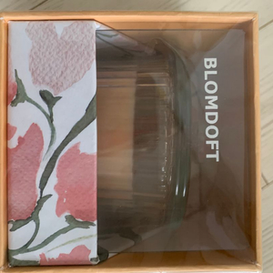 이케아 BLOMDOFT 블롬도프트 유리컵향초, 라이트오