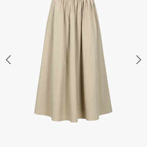 드파운드(button flare skirt-beige)