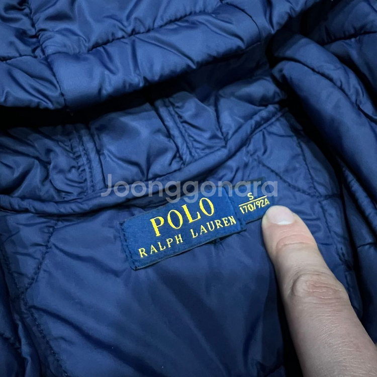 폴로 랄프로렌 네이비 코튼 경량패딩 조끼--7