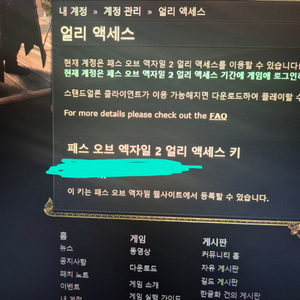 poe2 패스오브엑자일 얼리엑세스 키 1개