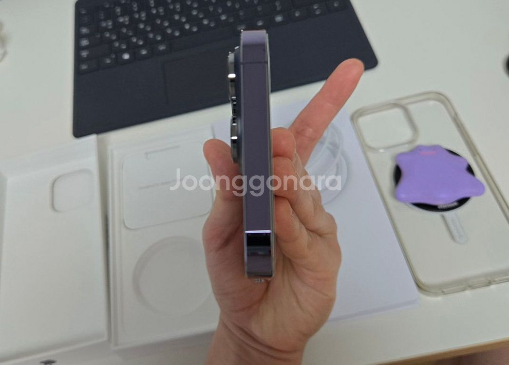 아이폰14 프로맥스 딥퍼플 256(A급 풀박)--5