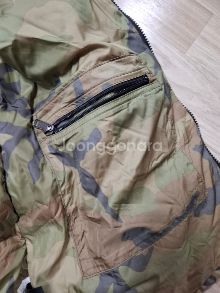 노스페이스 눕시 센터로고 카모 베스트--1