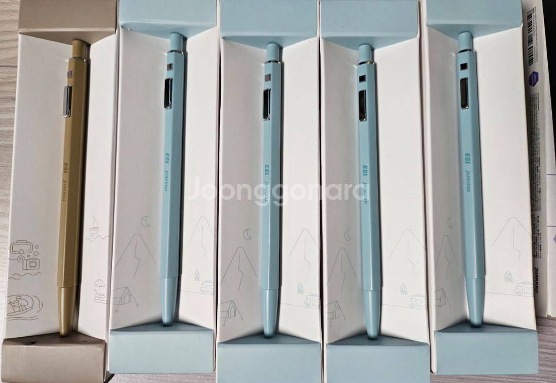 모나미 153볼펜 9자루일괄--2