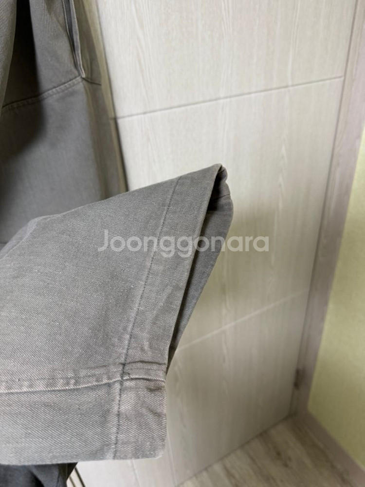 해칭룸 밀팬츠 워시드 올리브 2사이즈 20만원--2