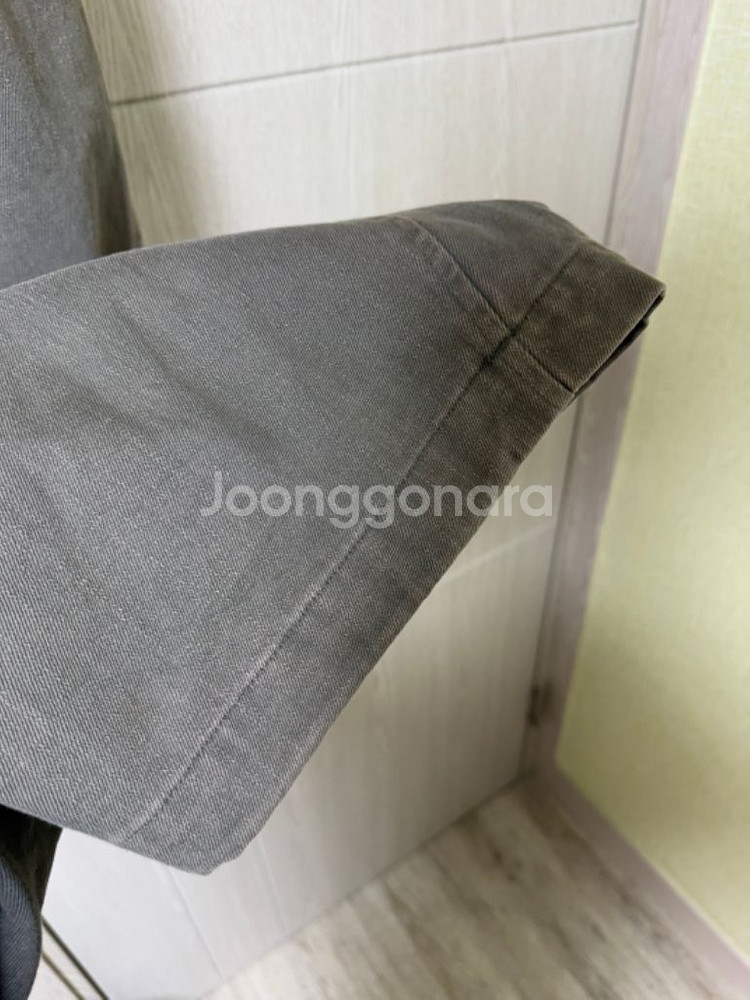 해칭룸 밀팬츠 워시드 올리브 2사이즈 20만원--3