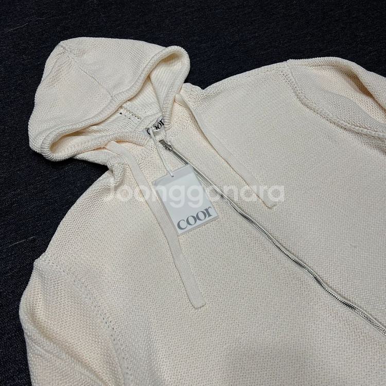 쿠어 니트 후드집업--1