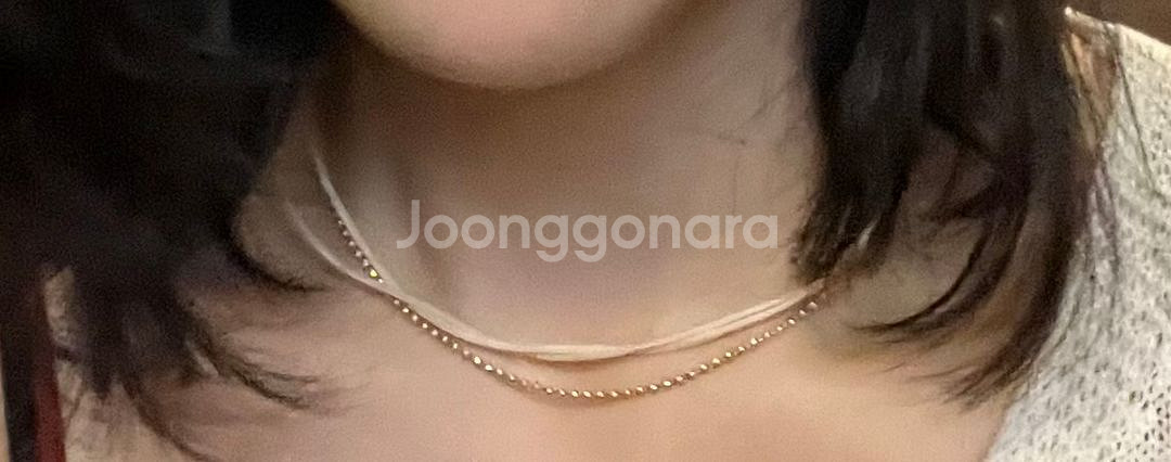 금 목걸이 18k 볼 목걸이--4