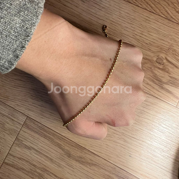 금 목걸이 18k 볼 목걸이--2