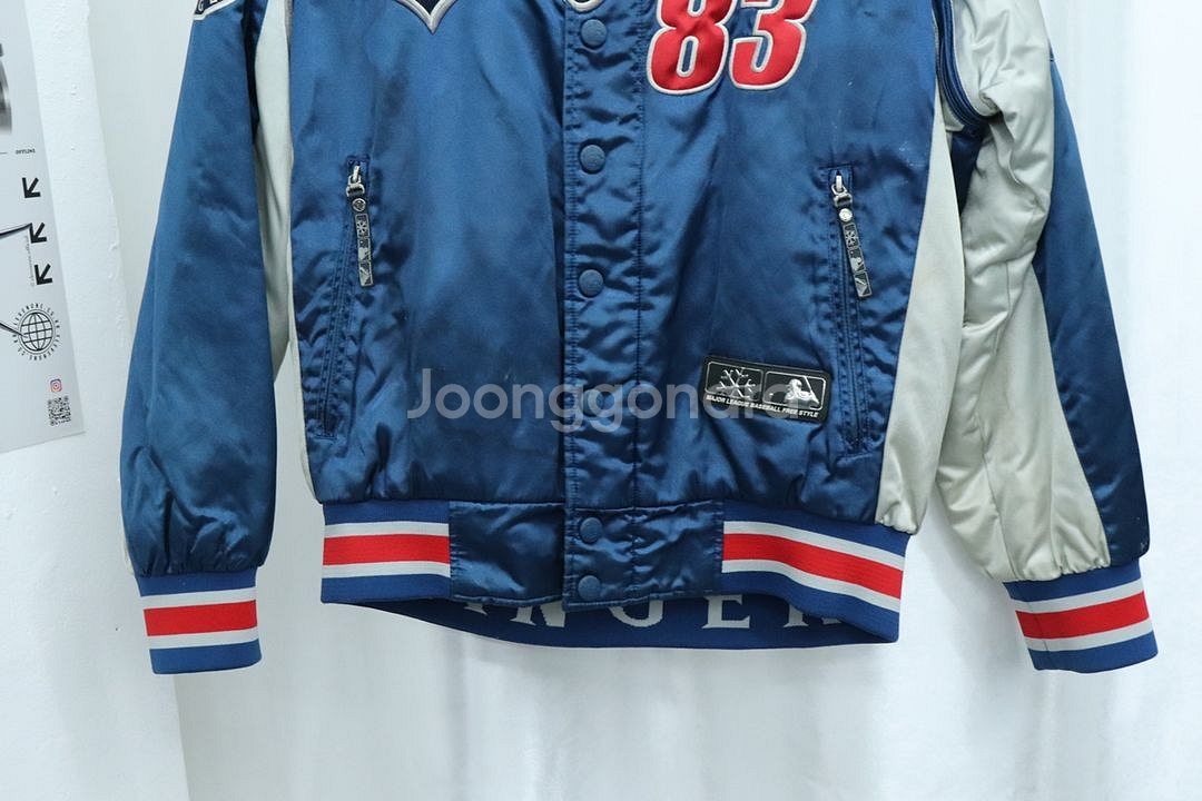 (M) MLB 엠엘비 패딩 점퍼자켓 텍사스 올드스쿨--4