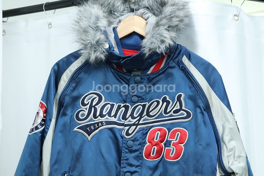 (M) MLB 엠엘비 패딩 점퍼자켓 텍사스 올드스쿨--3