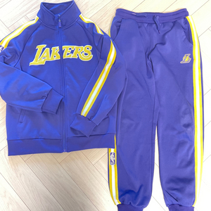 NBA LAKERR 키즈 트레이닝(기모)150사이즈