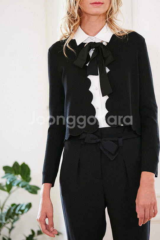 (새상품) 끌로디피에로 블랙 오픈 가디건 2사이즈--2