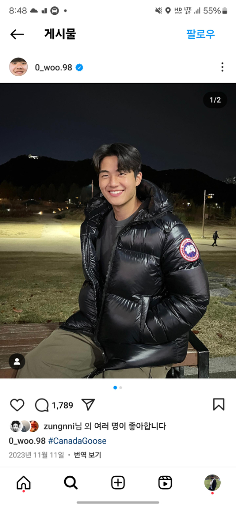 캐나다구스 크로프톤 패딩 L 이미지