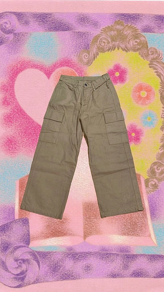 Vintage 빈티지 캬라멜 비죠 카고팬츠 이미지