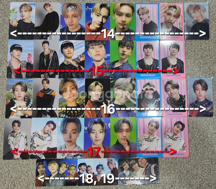 세븐틴 디아이콘 디페스타 헌혈 포카 양도 분철 원우--1