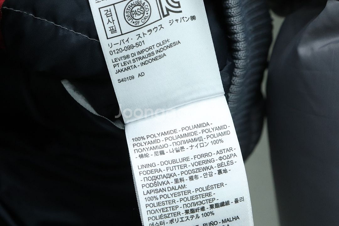 (S) 리바이스 패딩 점퍼자켓 실버 올드스쿨--8