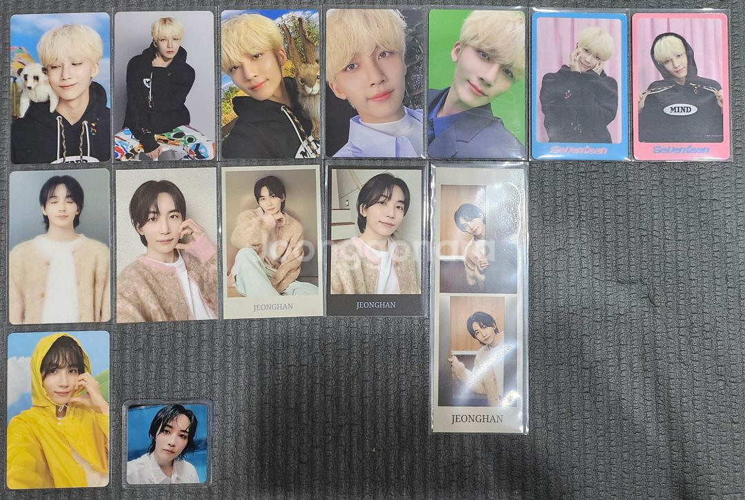 세븐틴 윤정한 포토카드 포카 두컷 마그넷 일괄 아크릴--0