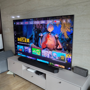 삼성65인치 QLED TV (사운드바포함)