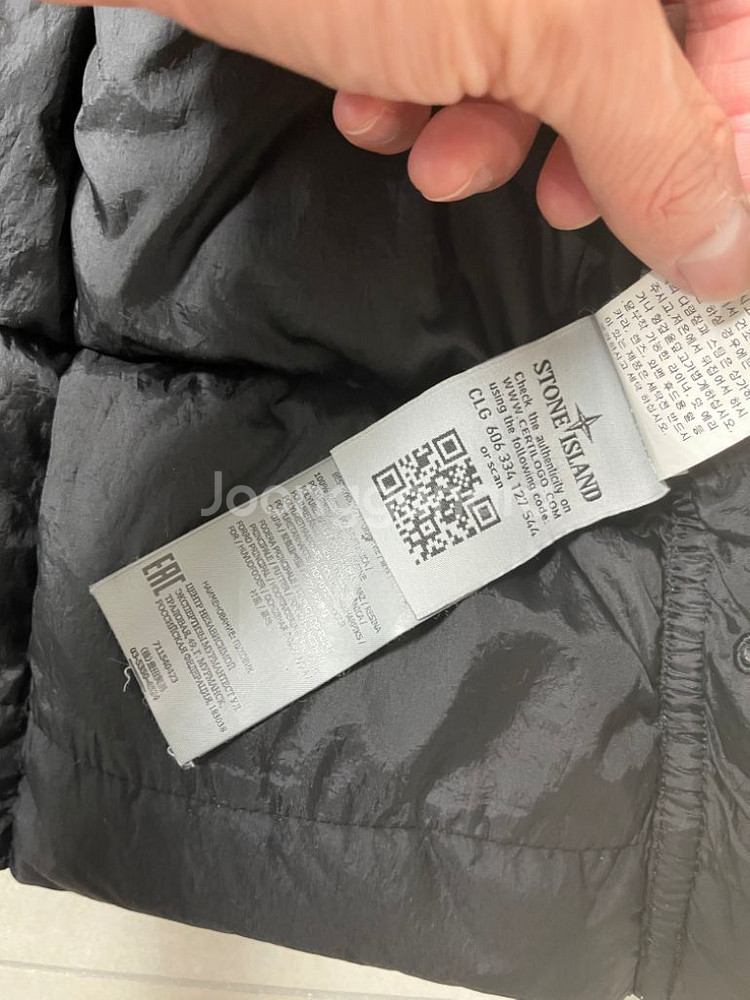 스톤아일랜드 19fw 크링클랩스 블랙 xl 105사이즈--3