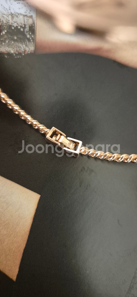 18k 무광콤비 주화 뱅글팔찌--8