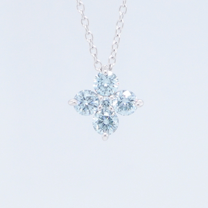 폰테베키오 블루다이아몬드 18K화이트골드 펜던트 목걸이