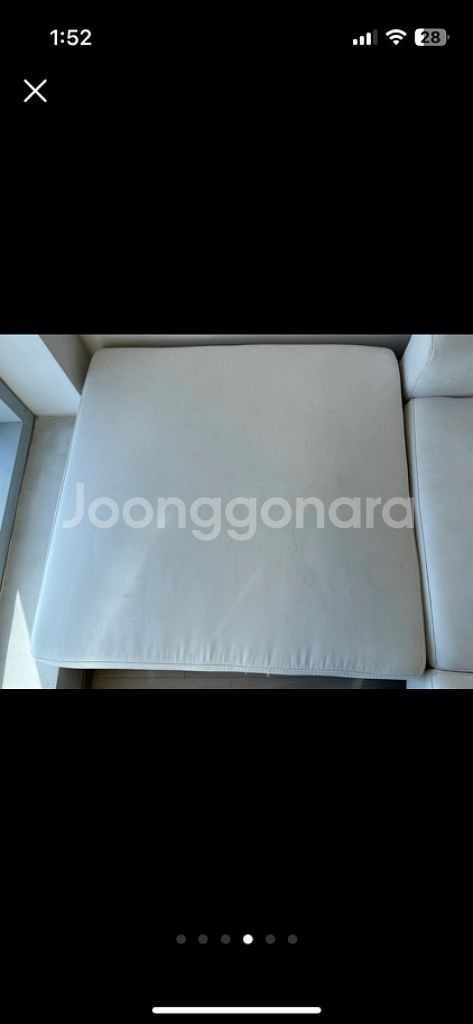 정가35)리샘 아쿠아텍스 소파 세트(우형+암리스+스툴)--3